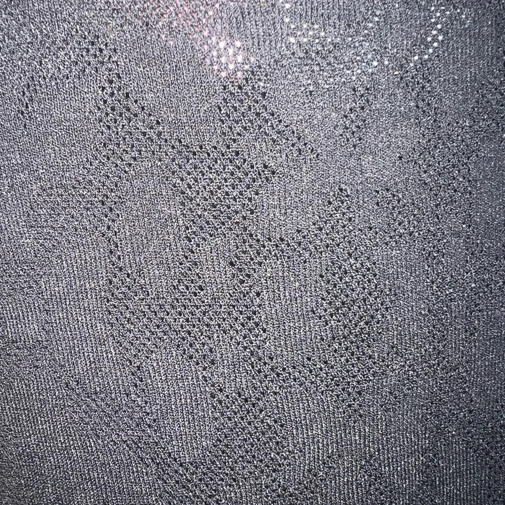 Chico's size 2 black patterned top with bell sleeves - Picture 7 of 8